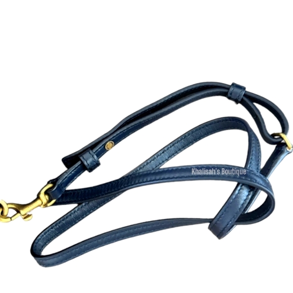 Very Rare!!! NEW!!! Saint Laurent YSL Blue Velvety Suede Toy Loulou Strap Bag - Picture 9 of 16